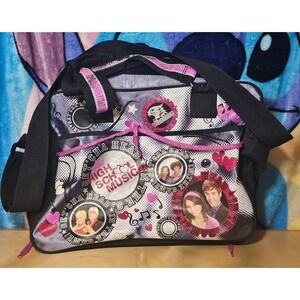 Disney High School Musical Duffel Bag Y2K Troy Gabriella Wildcats Black Pink